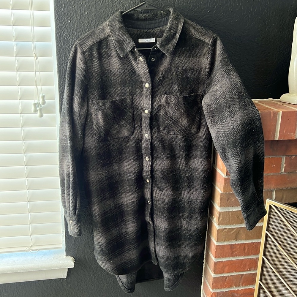 Flannel Button Up Shacket